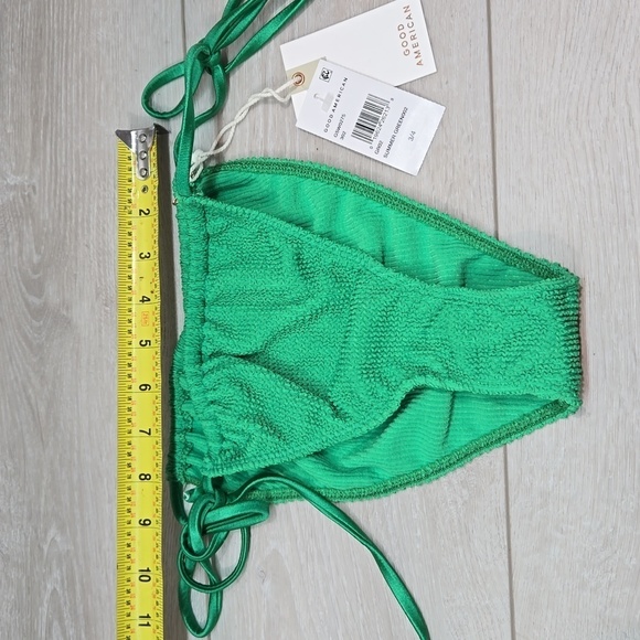 NWT Good American Women Summer Green Side Tiny Ties swim bottom sz 3/4 L/XL - Picture 8 of 10